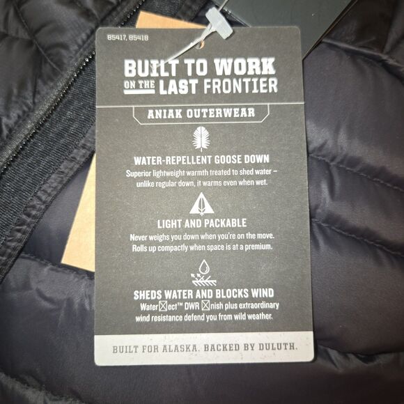 Alaskan Hardgear Duluth Aniak Outerwear Pertex Down Jacket Men's Sz Lg Black/Red - Picture 15 of 16